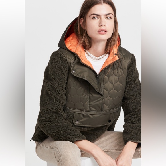 Veronica Beard Jean Sherpa quilted pullover - Picture 2 of 8